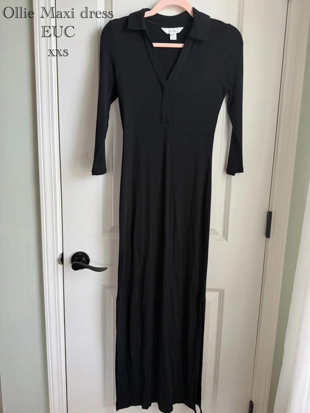 black 70s dress Ashley Faux Wrap Maxi with Cape Sleeves in Poly Crepe Style:short sleeve top only black50 and a short A Stylish Loose Summer Linen